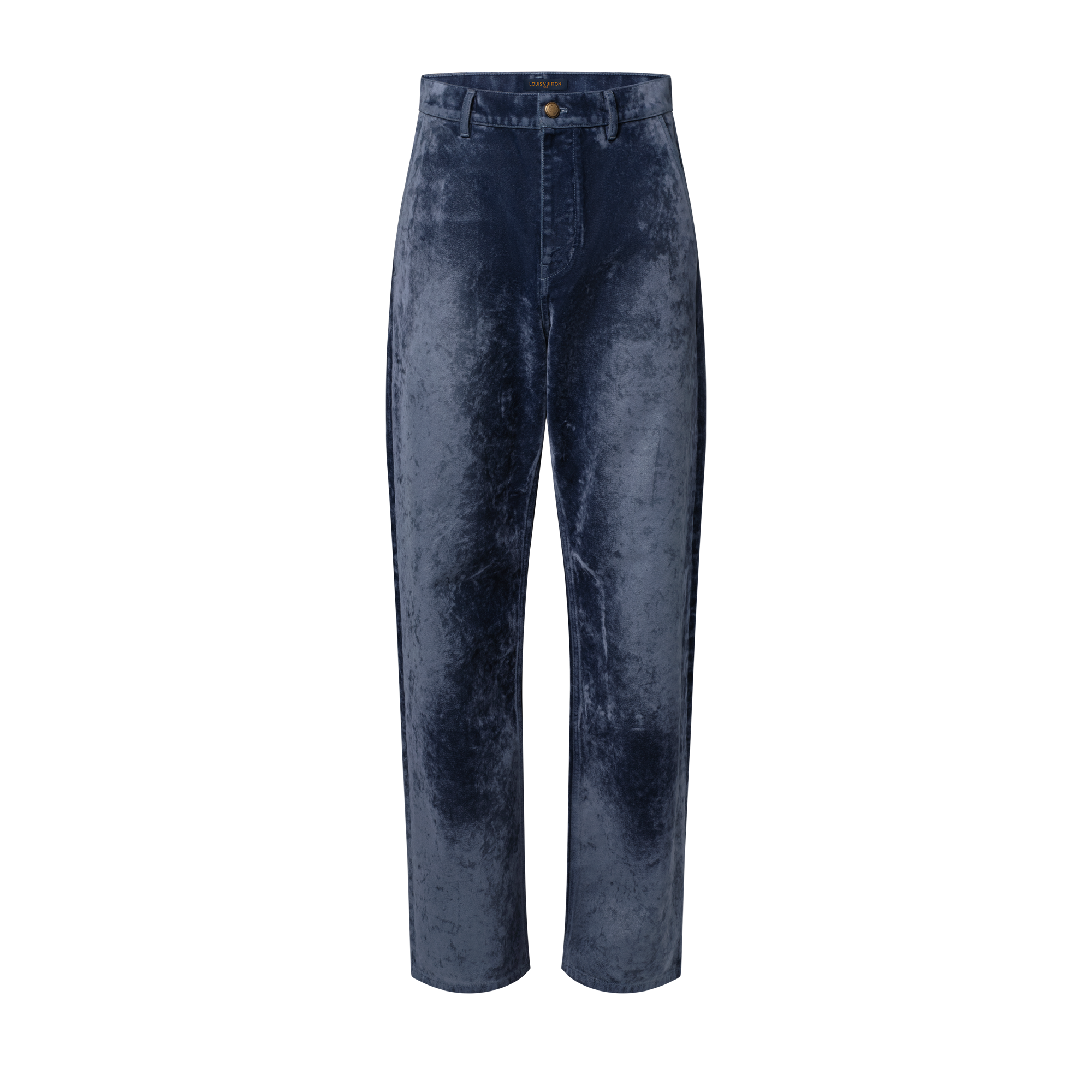 Velvet Denim Pants With Monogram Details - Ready-to-Wear | LOUIS
